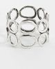Reclaimed Vintage Reclaimed Vintage circle bracelet in silver - 1