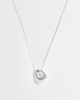 Reclaimed Vintage Reclaimed Vintage circle pendant chain necklace in silver - 1