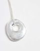 Reclaimed Vintage Reclaimed Vintage circle pendant chain necklace in silver - 3