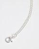 Reclaimed Vintage Reclaimed Vintage circle pendant chain necklace in silver - 4