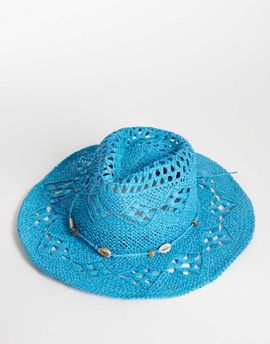 Reclaimed Vintage Reclaimed Vintage cowboy hat in teal blue