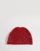 Reclaimed Vintage Reclaimed Vintage crochet beanie in burgundy red - 1