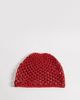 Reclaimed Vintage Reclaimed Vintage crochet beanie in burgundy red - 3