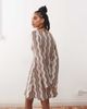 Reclaimed Vintage Reclaimed Vintage crochet flare sleeve festival mini dress in multi stripe - 4