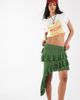 Reclaimed Vintage Reclaimed Vintage crochet tiered high low skirt in green - 3