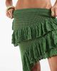 Reclaimed Vintage Reclaimed Vintage crochet tiered high low skirt in green - 4