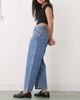 Reclaimed Vintage Reclaimed Vintage cropped barrel leg denim jeans in mid blue - 2