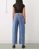 Reclaimed Vintage Reclaimed Vintage cropped barrel leg denim jeans in mid blue - 3