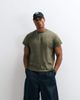 Reclaimed Vintage Reclaimed Vintage cropped boxy T-shirt in dark khaki-Green - 1