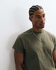 Reclaimed Vintage Reclaimed Vintage cropped boxy T-shirt in dark khaki-Green - 2