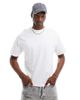 Reclaimed Vintage Reclaimed Vintage cropped boxy T-shirt in white - 1