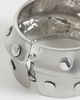 Reclaimed Vintage Reclaimed Vintage cuff bangle with stud detailing-Silver - 2
