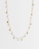 Reclaimed Vintage Reclaimed Vintage dainty necklace with floral charms in gold - 1