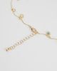 Reclaimed Vintage Reclaimed Vintage dainty necklace with floral charms in gold - 3