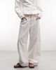 Reclaimed Vintage Reclaimed Vintage denim baggy wide leg jeans with tie detail in white - part of a set - 2