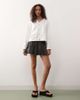 Reclaimed Vintage Reclaimed Vintage denim baseball shirt in ecru-White - 2