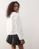 Reclaimed Vintage Reclaimed Vintage denim baseball shirt in ecru-White - 3