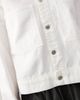 Reclaimed Vintage Reclaimed Vintage denim baseball shirt in ecru-White - 4