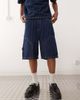 Reclaimed Vintage Reclaimed Vintage denim carpenter shorts in blue pinstripes - part of a set - 2