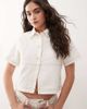 Reclaimed Vintage Reclaimed Vintage denim cropped western shirt in ecru - part of a set-White - 1