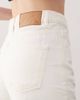 Reclaimed Vintage Reclaimed Vintage denim high waisted mom shorts with raw hem in ecru wash-White - 4