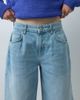 Reclaimed Vintage Reclaimed Vintage denim jort in light wash-Blue - 4