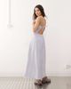 Reclaimed Vintage Reclaimed Vintage denim lace insert strappy cami midi dress in light blue wash - 2