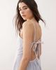 Reclaimed Vintage Reclaimed Vintage denim lace insert strappy cami midi dress in light blue wash - 4
