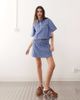 Reclaimed Vintage Reclaimed Vintage denim mini skirt in tonal blue pinstripes - part of a set - 1
