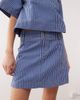 Reclaimed Vintage Reclaimed Vintage denim mini skirt in tonal blue pinstripes - part of a set - 2