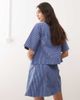 Reclaimed Vintage Reclaimed Vintage denim mini skirt in tonal blue pinstripes - part of a set - 3