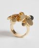 Reclaimed Vintage Reclaimed Vintage disc charm ring in gold tone - 2