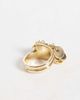 Reclaimed Vintage Reclaimed Vintage disc charm ring in gold tone - 3
