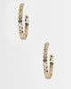 Reclaimed Vintage Reclaimed Vintage disc large hoop earrings in gold tone - 1