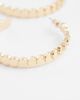 Reclaimed Vintage Reclaimed Vintage disc large hoop earrings in gold tone - 3