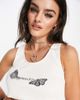 Reclaimed Vintage Reclaimed Vintage distressed tank top with grungy butterfly print in off white - 1