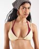 Reclaimed Vintage Reclaimed Vintage double layer bikini top in yellow and purple-Multi - 2