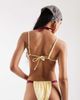Reclaimed Vintage Reclaimed Vintage double layer bikini top in yellow and purple-Multi - 4