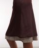 Reclaimed Vintage Reclaimed Vintage double layer skirt in brown and plaid-Multi - 3