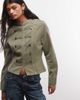 Reclaimed Vintage Reclaimed Vintage drummer boy jacket in khaki twill-Green - 1