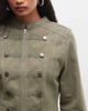 Reclaimed Vintage Reclaimed Vintage drummer boy jacket in khaki twill-Green - 2