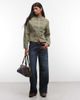 Reclaimed Vintage Reclaimed Vintage drummer boy jacket in khaki twill-Green - 3