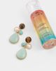 Reclaimed Vintage Reclaimed Vintage faux gem stone drop earrings in gold tone-Multi - 2