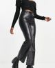 Reclaimed Vintage Reclaimed Vintage faux leather flares in black - 1