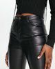 Reclaimed Vintage Reclaimed Vintage faux leather flares in black - 2
