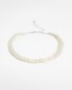 Reclaimed Vintage Reclaimed Vintage faux mother of pearl choker necklace in silver - 1
