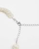 Reclaimed Vintage Reclaimed Vintage faux mother of pearl choker necklace in silver - 3