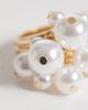 Reclaimed Vintage Reclaimed Vintage faux pearl charm ring in gold tone - 2