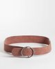 Reclaimed Vintage Reclaimed Vintage faux suede chunky belt in mauve-pink - 1