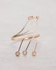 Reclaimed Vintage Reclaimed Vintage festival arm cuff with gem stone detail in gold - 2